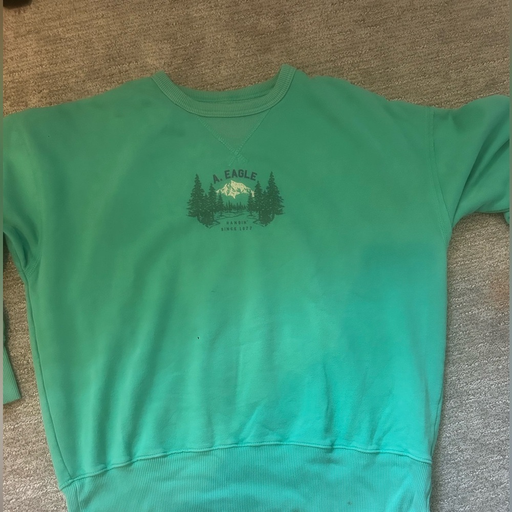American Eagle mint crewneck sweatshirt